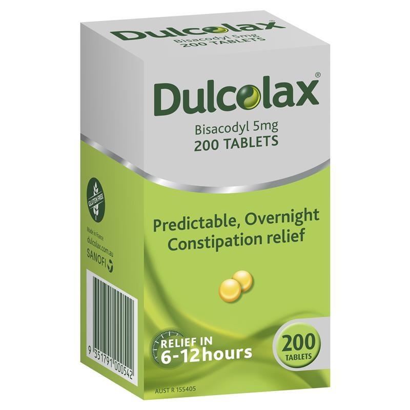 Dulcolax 5mg Tablets 200 - My Chemist